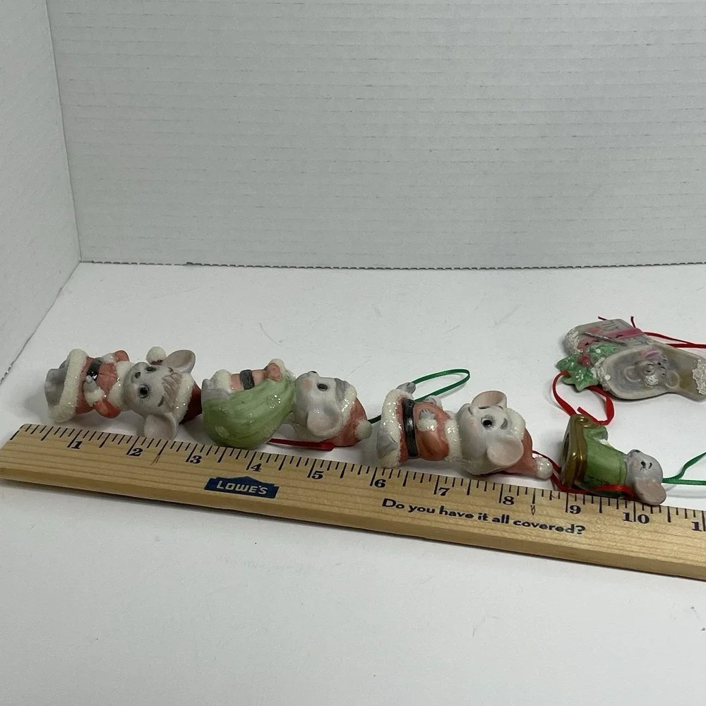 Merry Christmas Mice Mouse Ornaments - 2